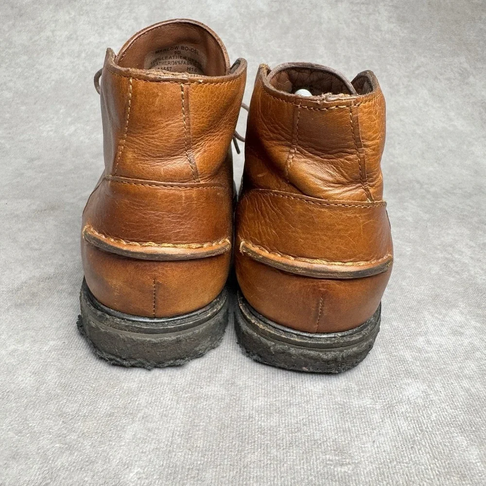 Polo Ralph Lauren Marlow-BO-CSL Men's Chukka Boots Leather Shoes Size 9D Brown